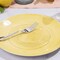 100 Pieces Clear Plastic Plates, 6.25" Clear Plastic Dessert Plates, Round Party Appetizer Plates Disposable, Small Plastic Plates, Clear Plates for Party, Small Cake Plates for Weddings & Holidays